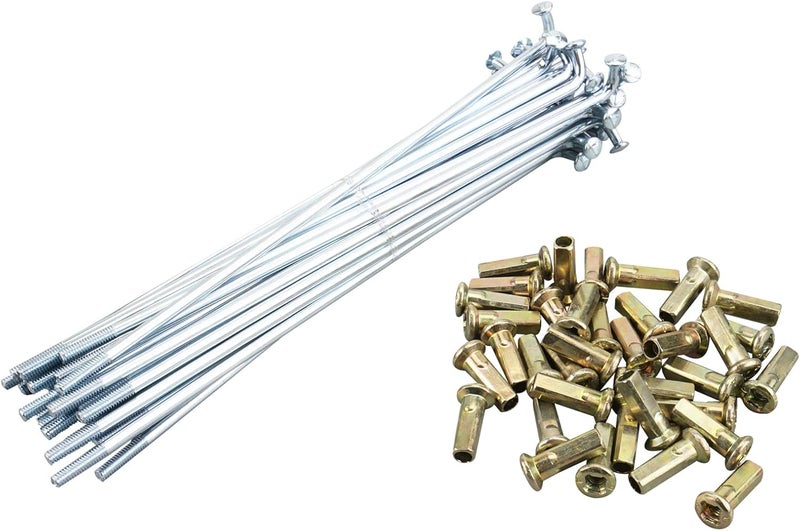 NICECNC 165MM 36PCS Motorcycle Spokes with Nipples Set Compatible with Honda CT90 TRAIL90, Fit CT90 17" Front or Rear - Image 5